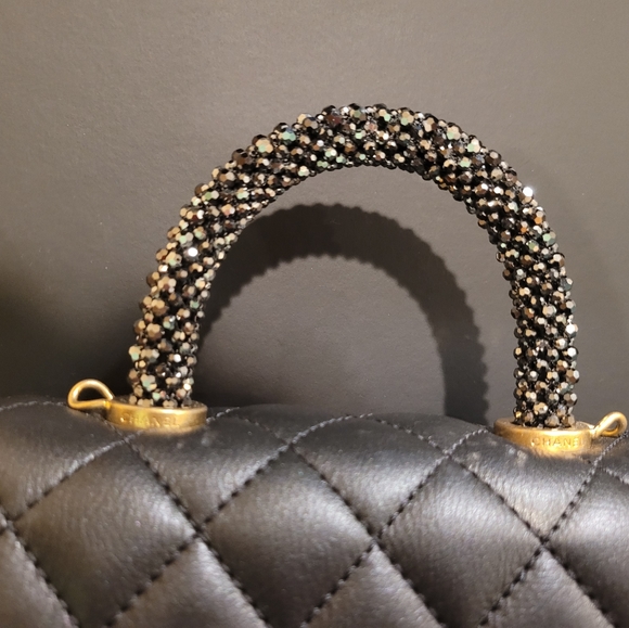 Mini Coco top handle in crystal - Picture 3 of 9